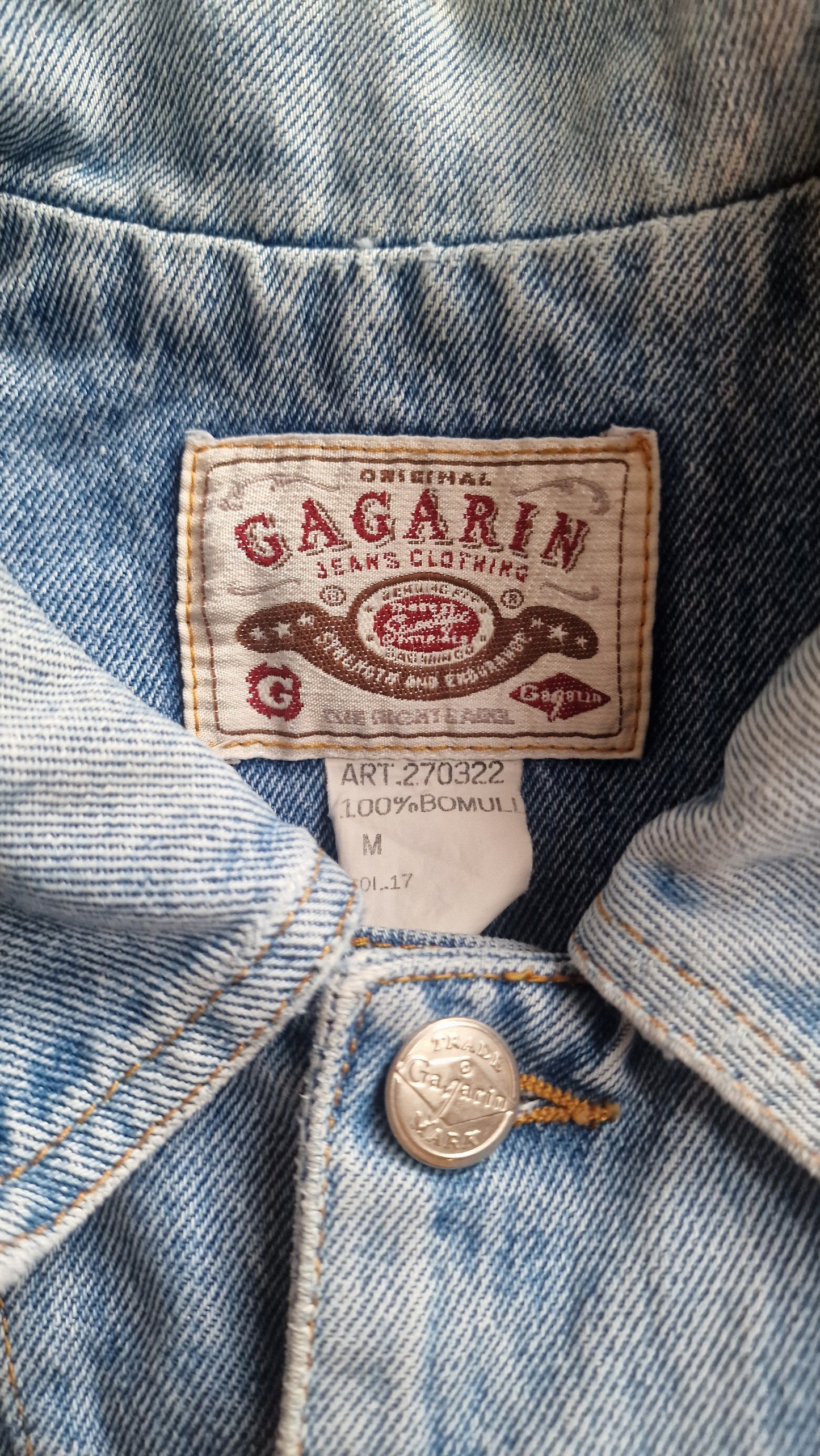 Retro jeansvest str M