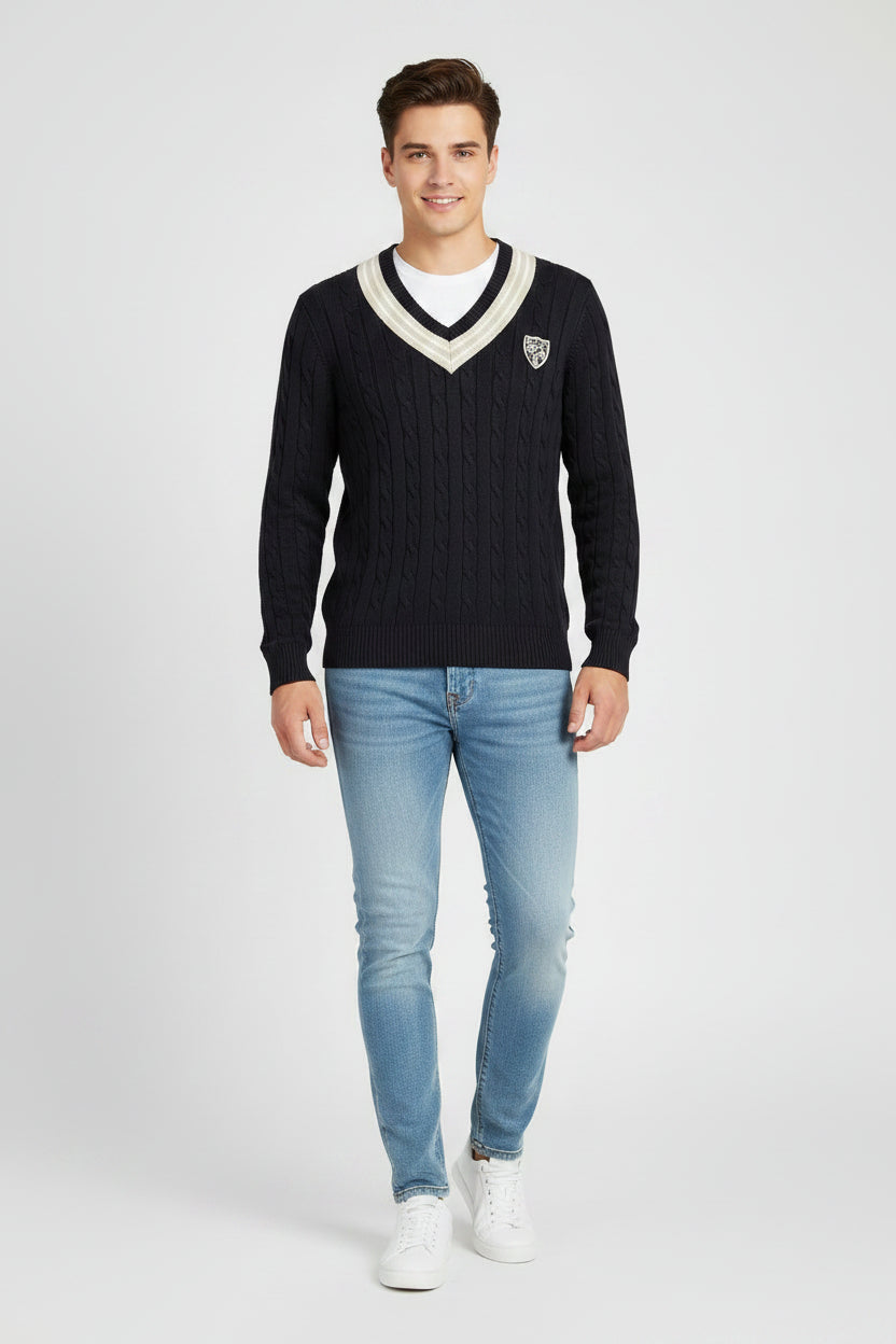Gant v-hals genser str M