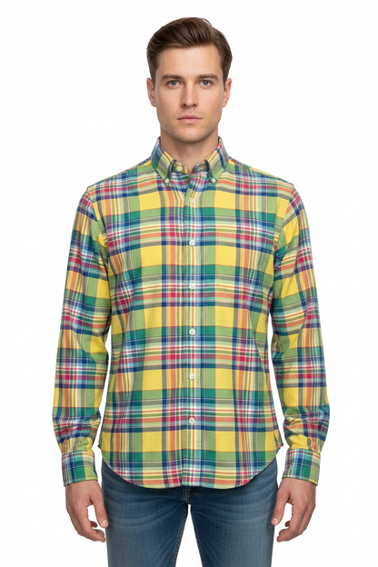 Ralph Lauren rutete skjorte str M
