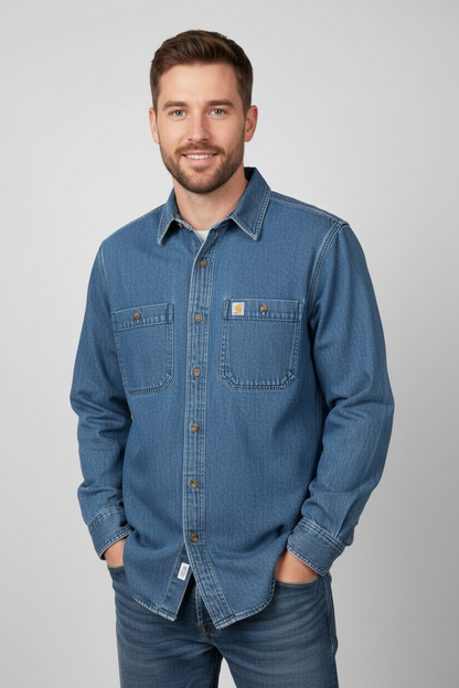 Carhart jeansskjorte str M