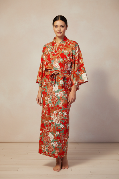 Blomstrete kimono str L