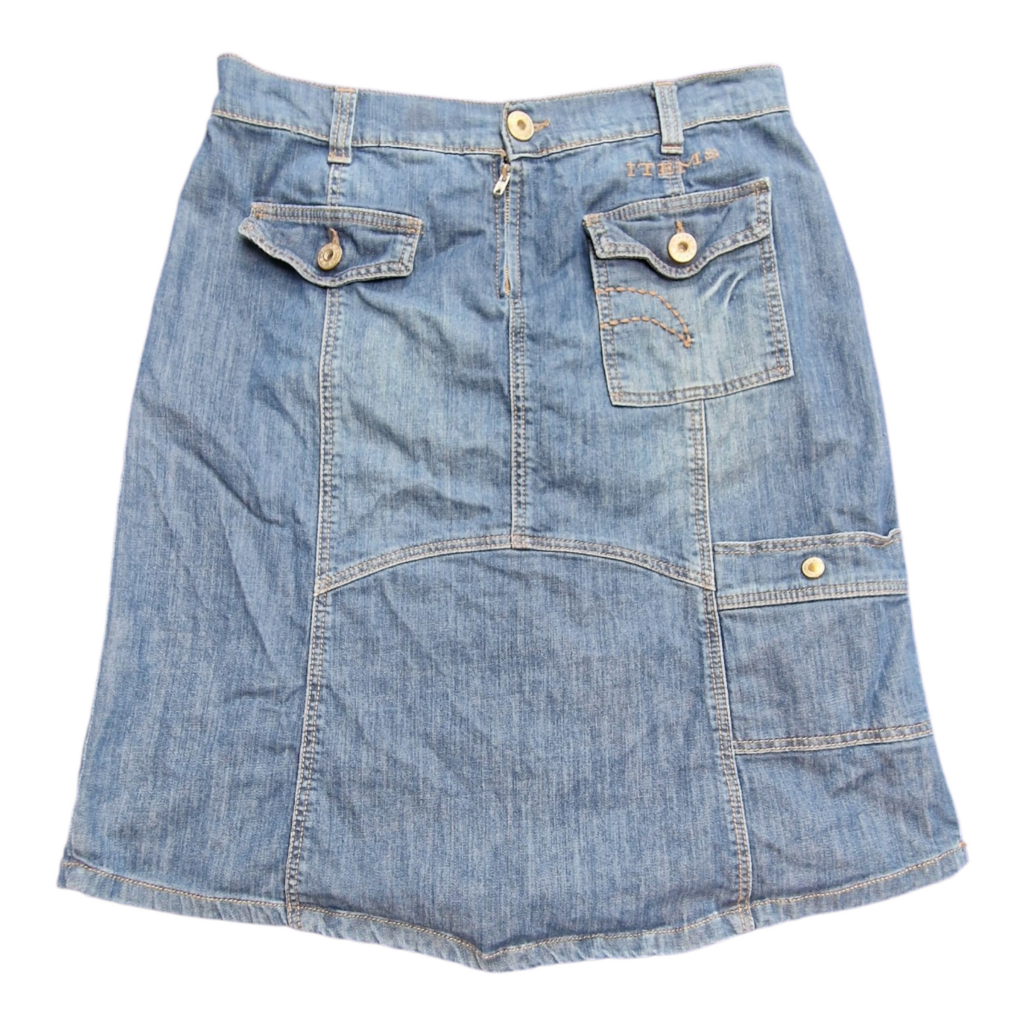 Lyst jeansskjørt str M