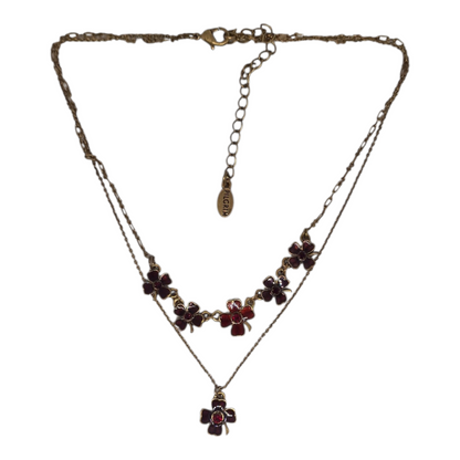 Pilgrim dansk design rød blomst