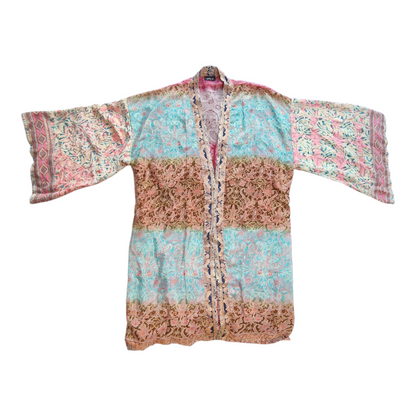 Fargerik kimono str one size