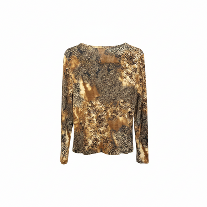 Leopard langermet topp