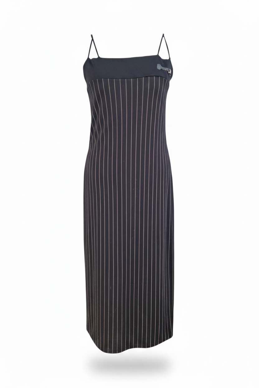 Vintage stripete kjole str M