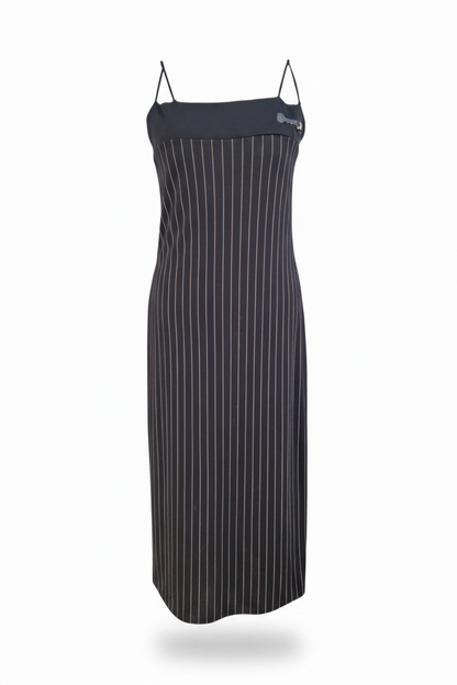 Vintage stripete kjole str M