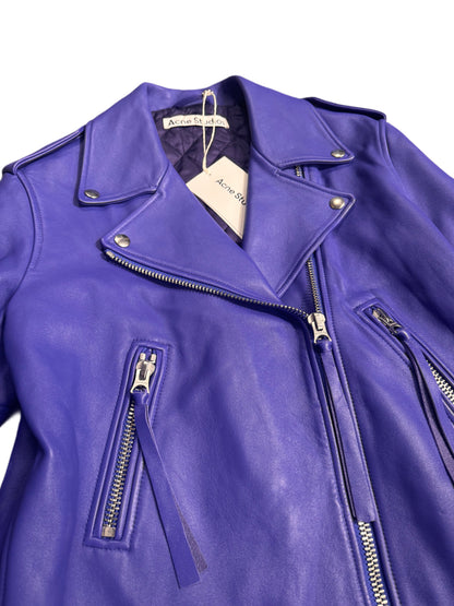 Helt ny Acne lilla skinnjakke str 34