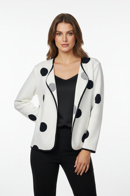 Prikkete cardigan str S