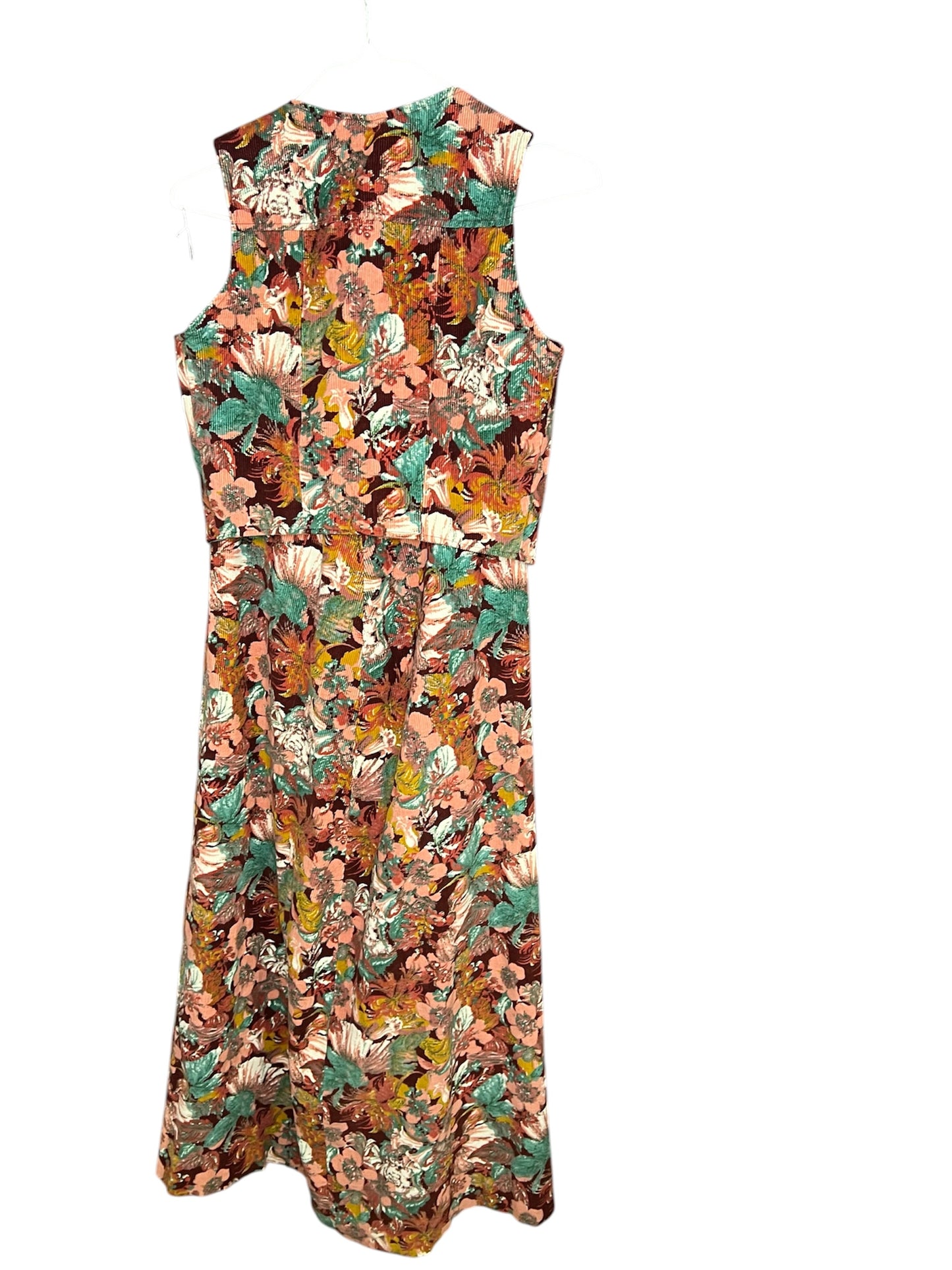 Vintage skreddersydd blomstrete sett str XS