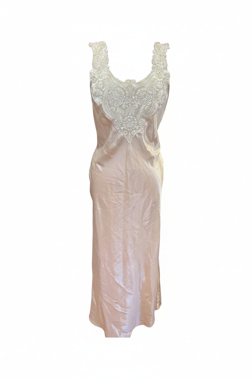 Vintage sateng nattkjole str M/L