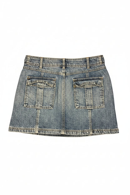 Jeans miniskjørt Y2K stil str L