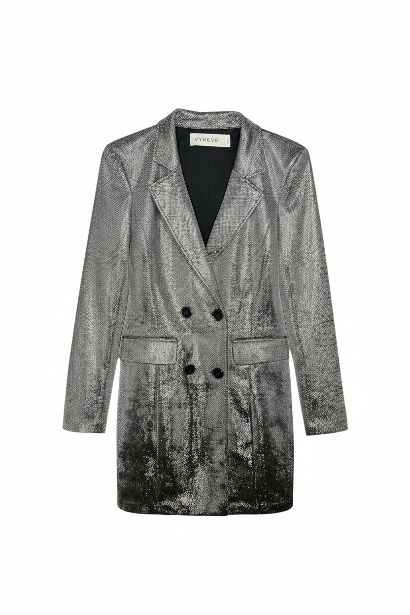 Glitrete dressjakke XS