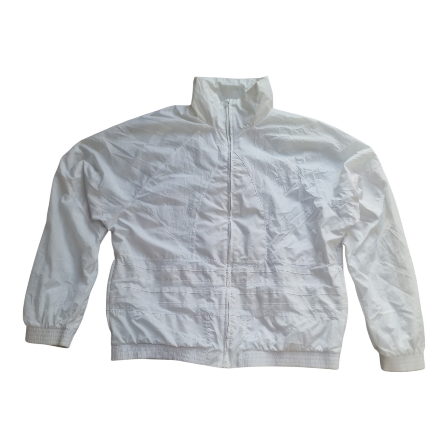 Adidas hvit treningsjakke str  XL