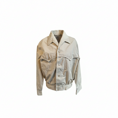 Retro kort beige jakke str M