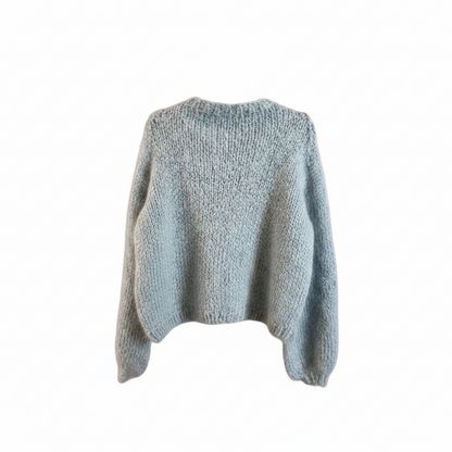 Helt ny hjemmestrikket Bjørk cardigan str M