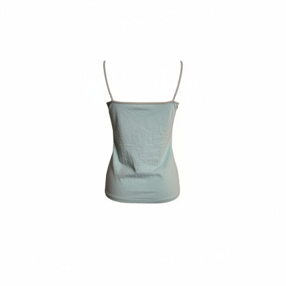 Y2K singlet med sølvdetaljer str S