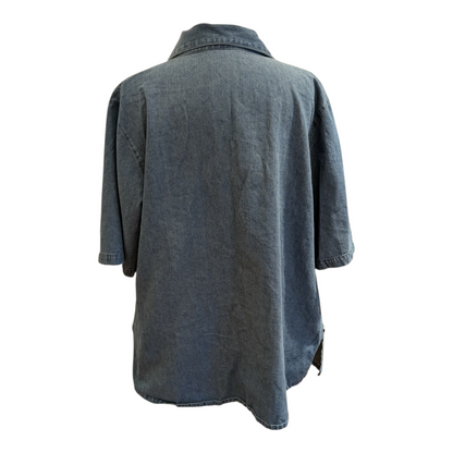 Retro oversized jeansskjorte str XL